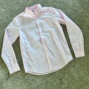 Janie and Jack pink and white shirt